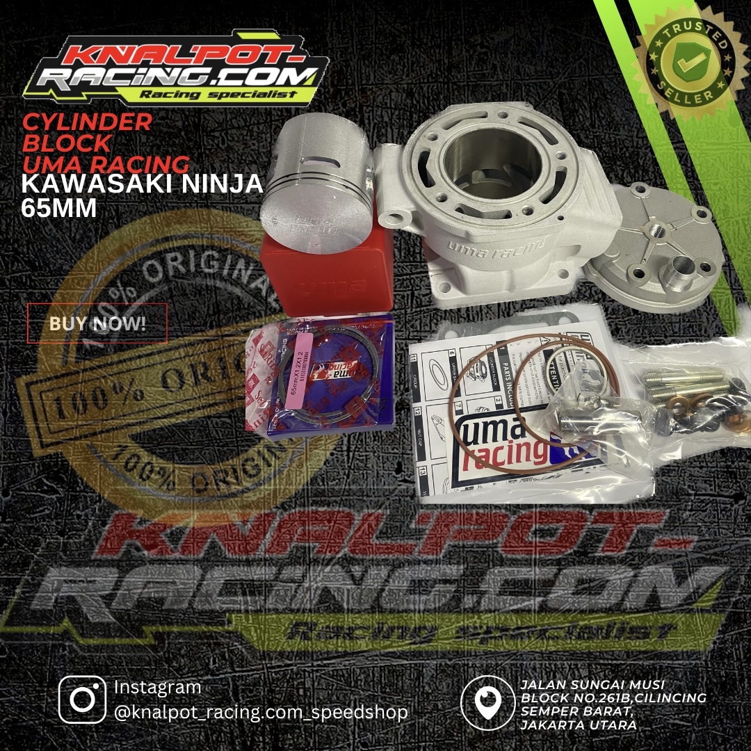 CYLINDER BLOCK BLOK UMA KAWASAKI NINJA 65MM UMA RACING